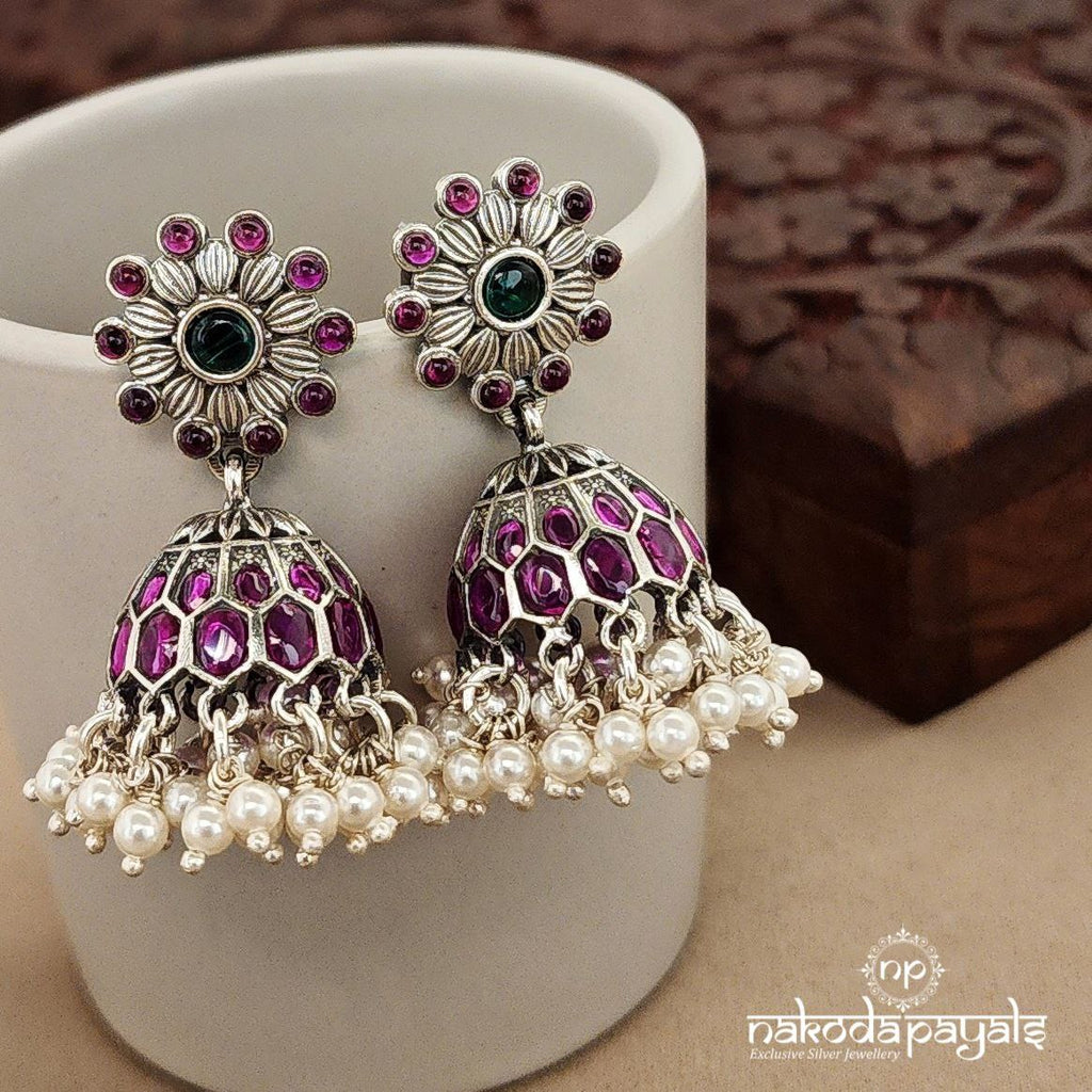 Pretty Pearly Pink Jhumka (J7879)