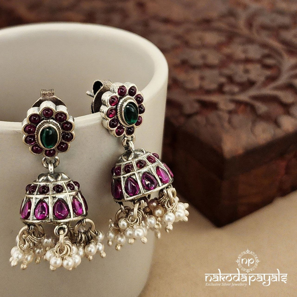 Pink Pearl Jhumka (J7881)