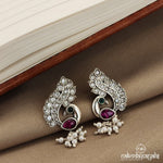 White Peacock Studs (S9183)