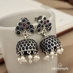 Blue Pearly Jhumka (J7891)