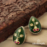 Pink Leaf Studs (S9206)