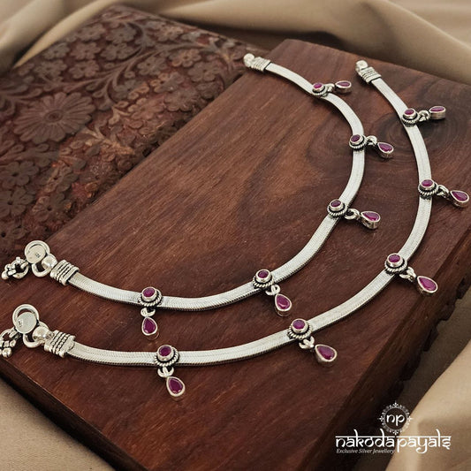 Pink Drops Anklets (A5597)