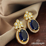 Sapphire Kundan Studs (Ge7962)