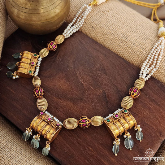 Gracious Green Drops Neckpiece (Gn9204)