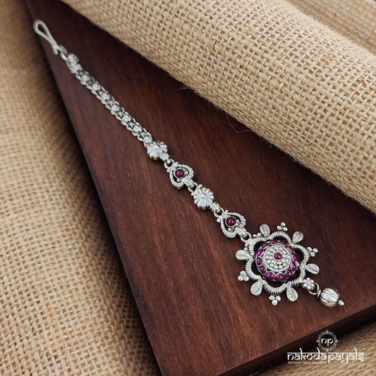 Pretty Floral Ball Drop Maang Tika (M0442)