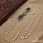 Aqua Blue Pearly Neckpiece (N9864)