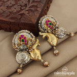 Fish Flower Kundan Studs (Dt1144)