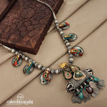 Turquoise Drops Cow Neckpiece (N9871)