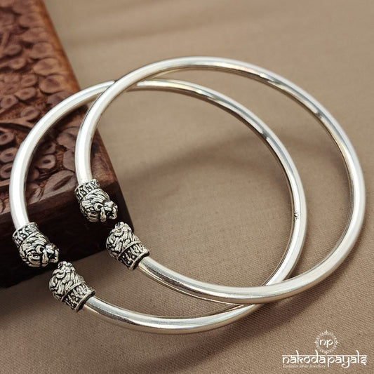 Lion Edge Ankle Kada Pair (A2337)