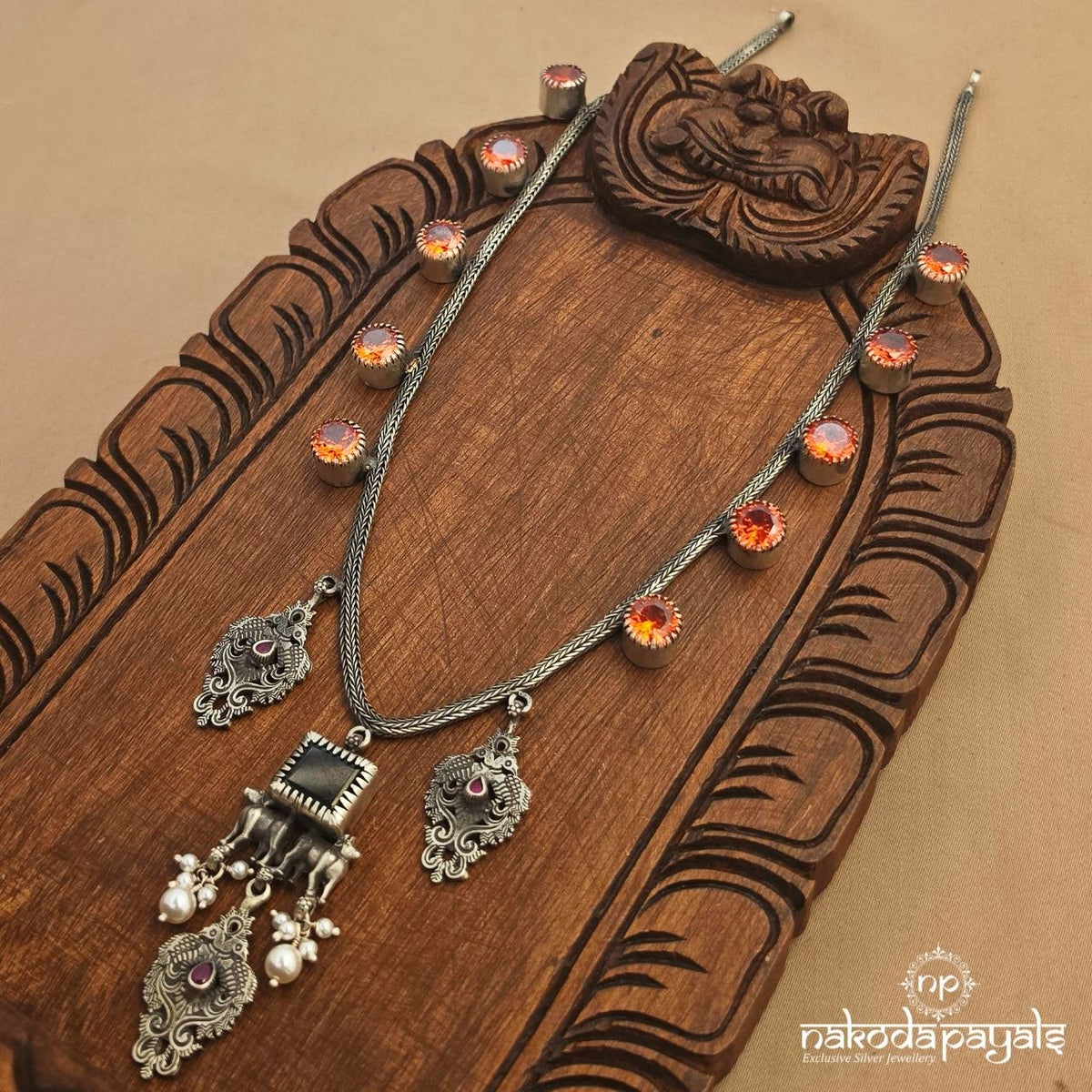 Citrine Drop Neckpiece (N12211)
