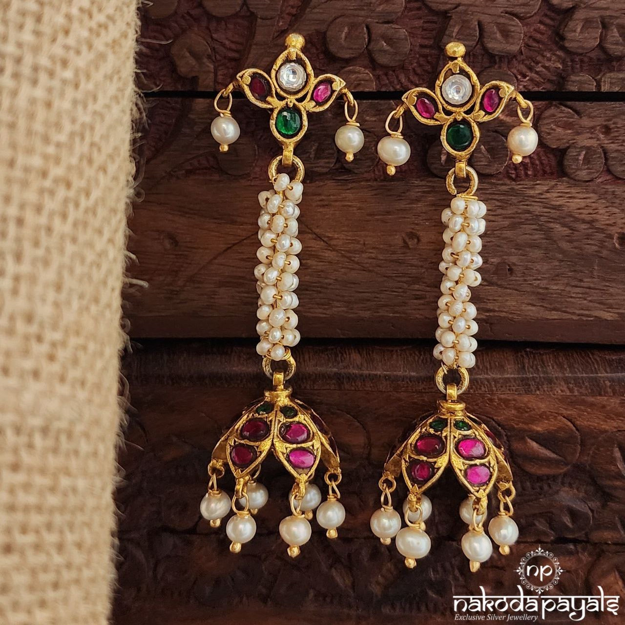 Noorani Pearl Drops Earrings (Ge9807)