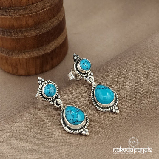 Turquoise Spark Earrings (H2153)