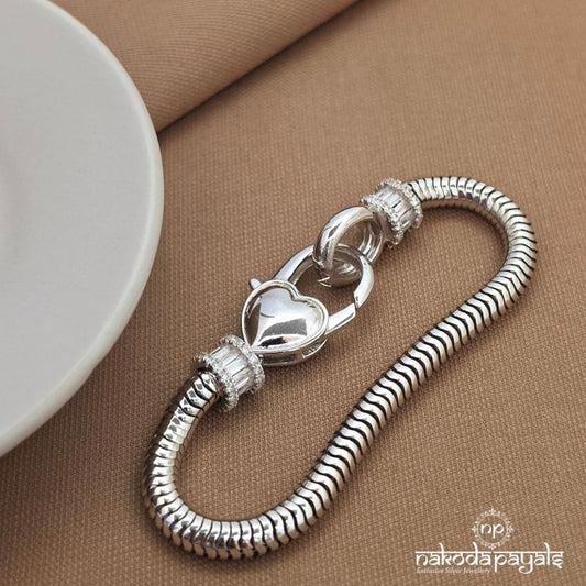 Heart Lock Bracelet (St3960)