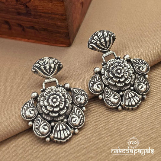 Floral Leafy Earrings (C4031)