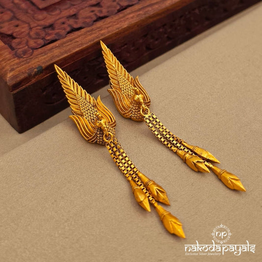 Vintage Royal Wing Earrings (Ge10778)