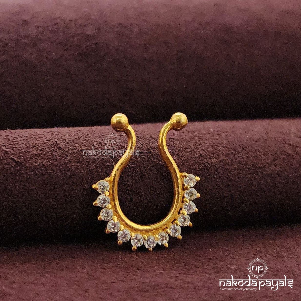 Traditional Sparkling Septum Ring (Np785)