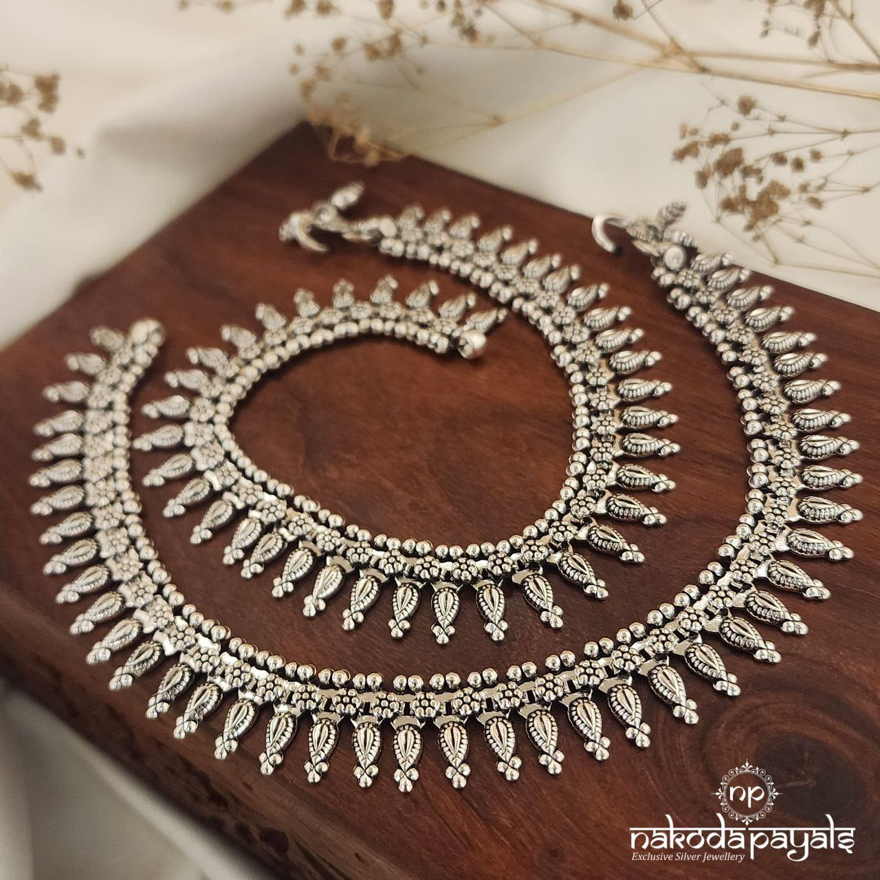 Floral Leaf Anklets (A5864)