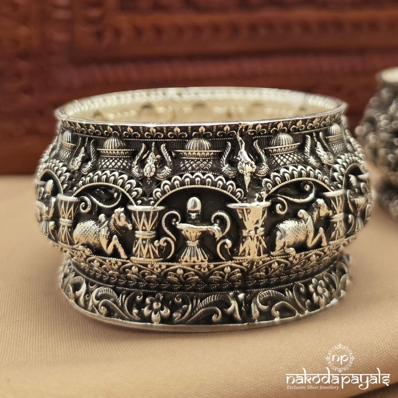 Shivling And Nandi Bowl Pair (Aa2595)