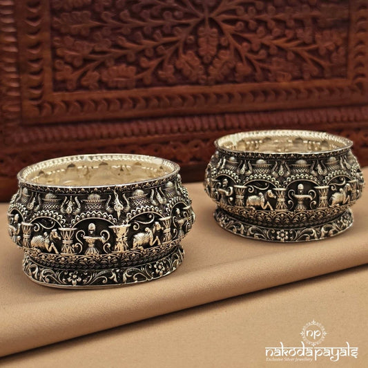 Shivling And Nandi Bowl Pair (Aa2595)