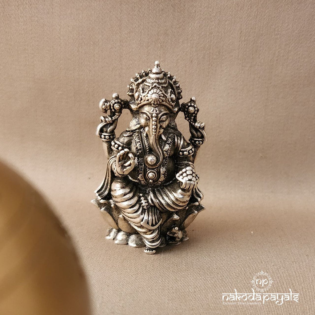 Lotus Ganesha Idol (Aa0316)