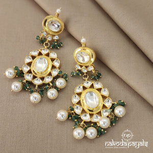 Glossy Kundan Chandbali (Ge5492)