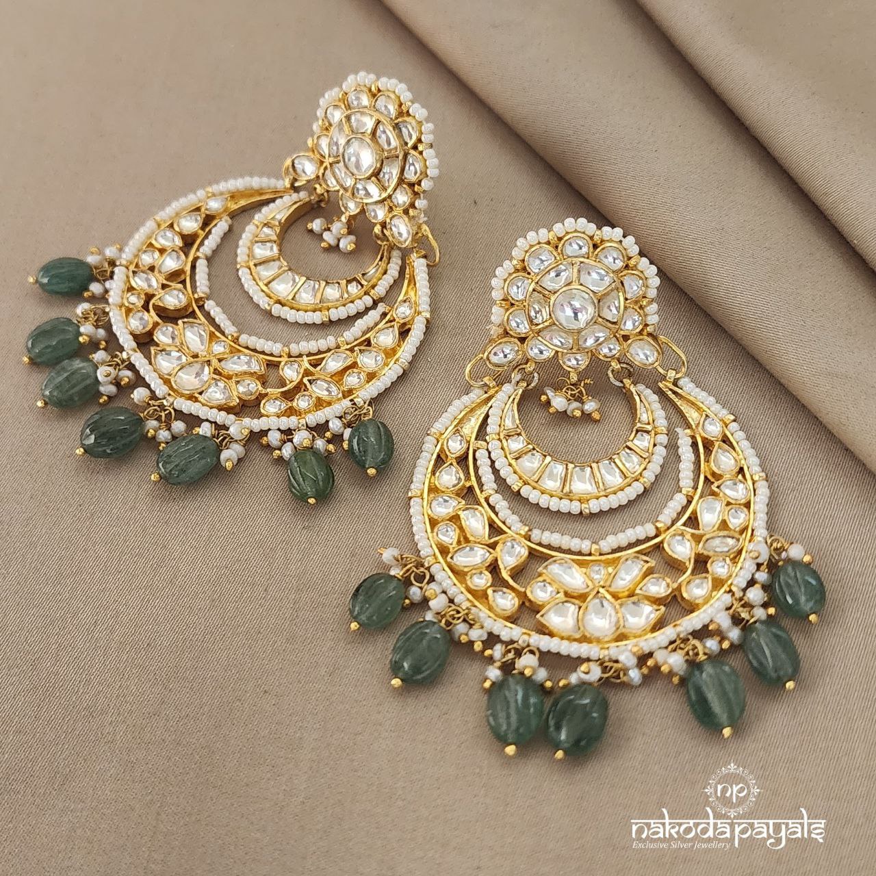 Blossom Kundan Chandbali (Ge5502)