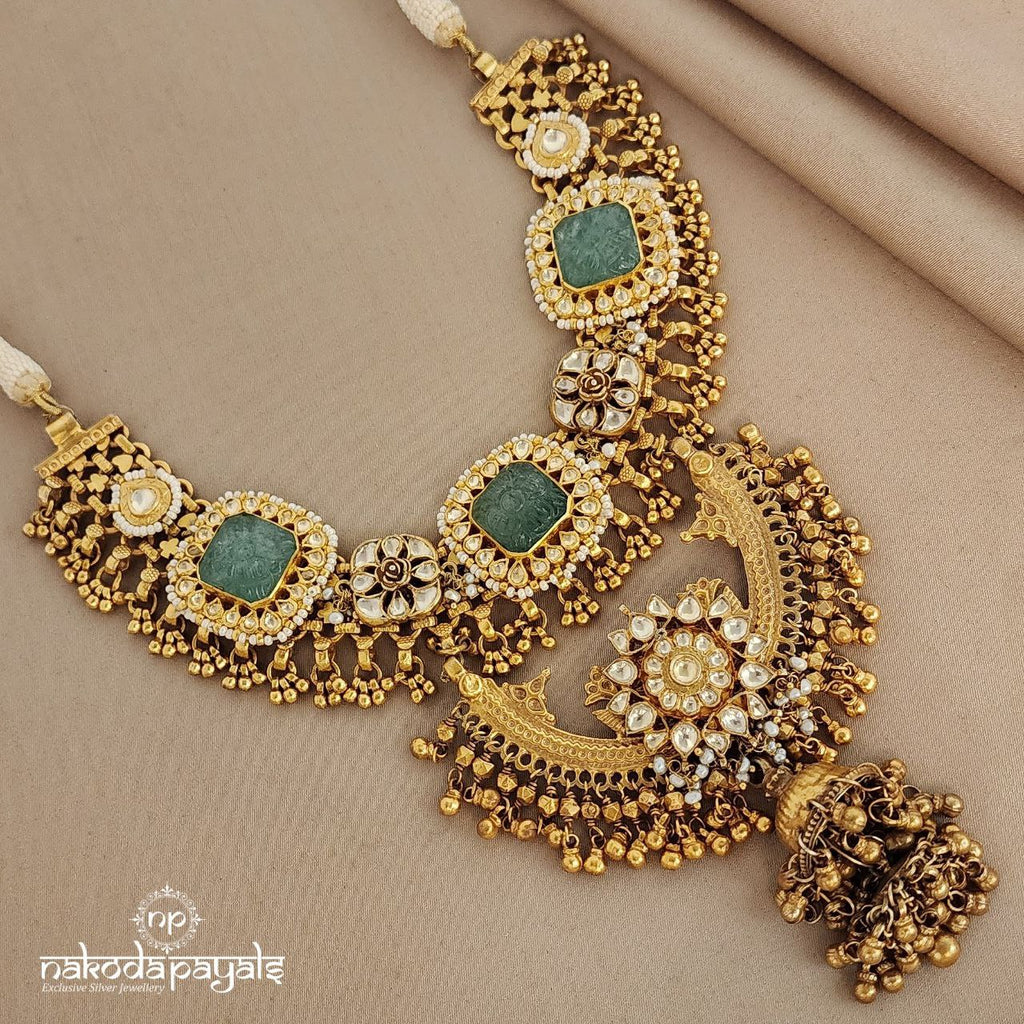 Green Ghungroo Neckpiece (GN5838)