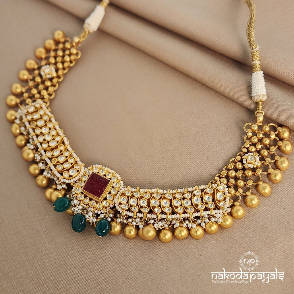 Striking Kundan Neckpiece (GN5839)