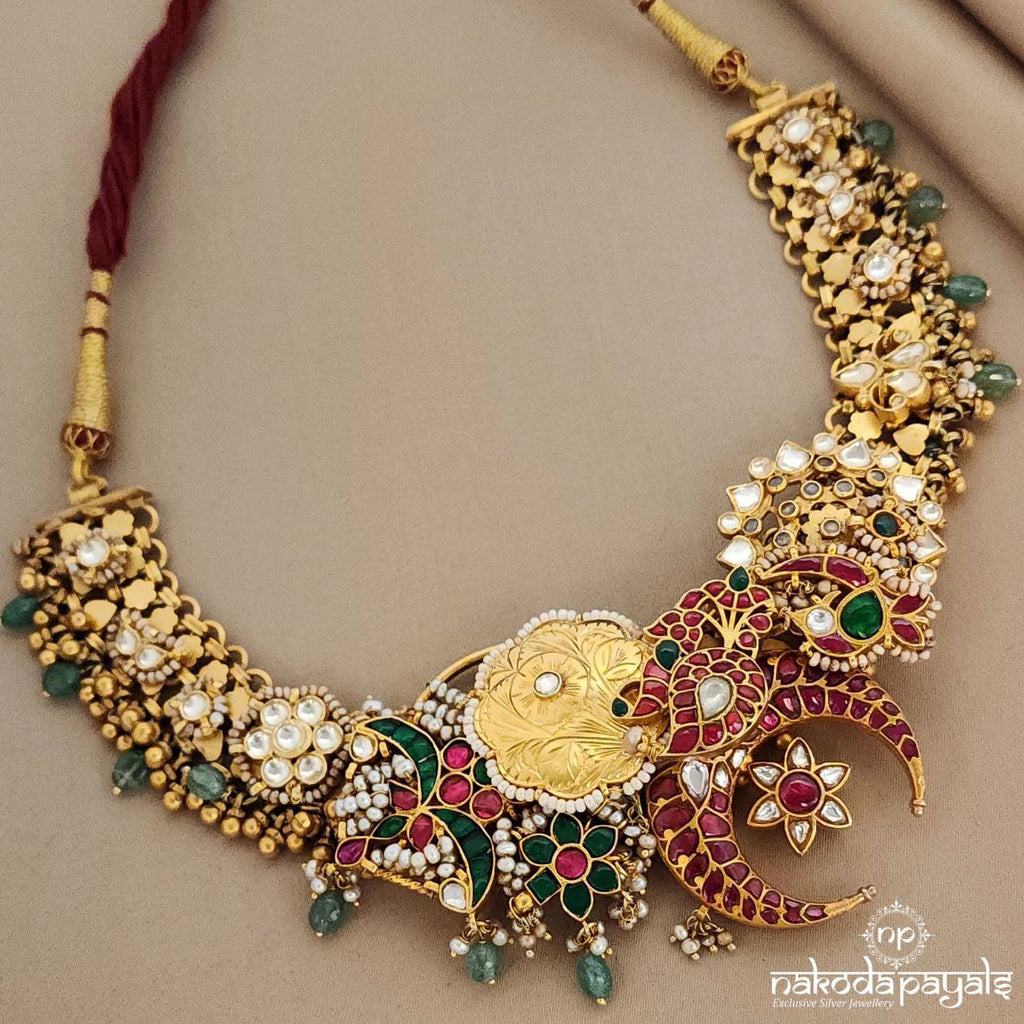 Variegated Kundan Neckpiece (GN5850)