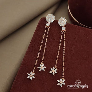 Floral Rose gold Earrings (ST1618)