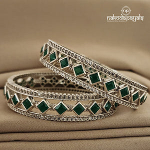 Green Bangle Pair (K3942)