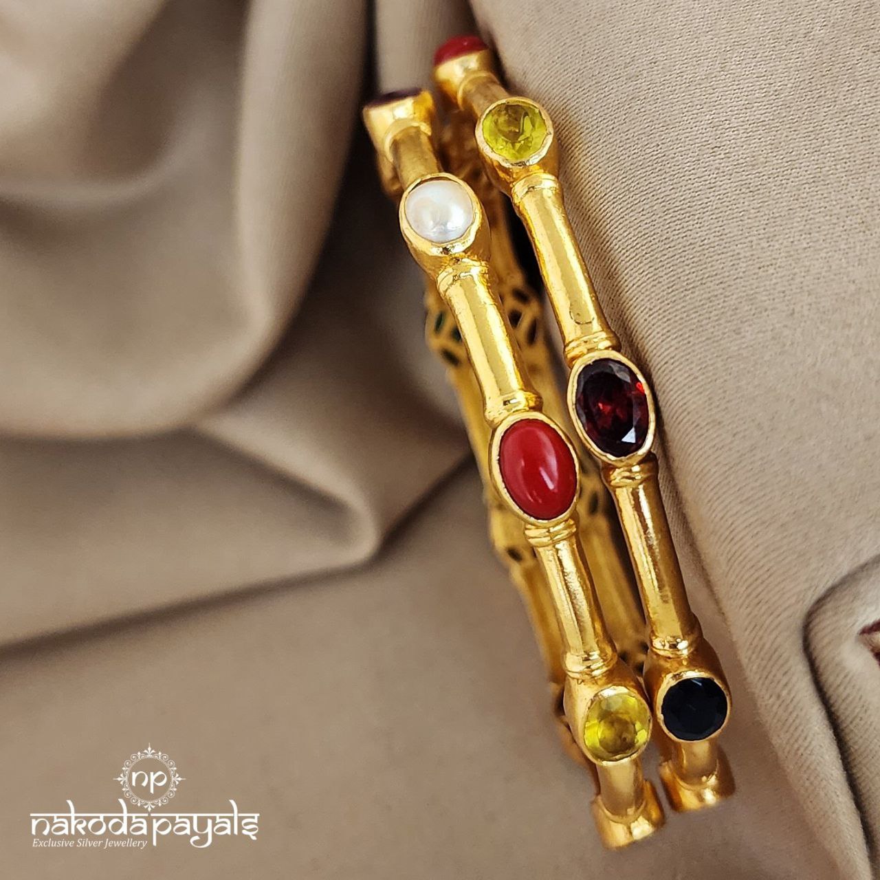 Navarathna Bangle Pair (GK2265)