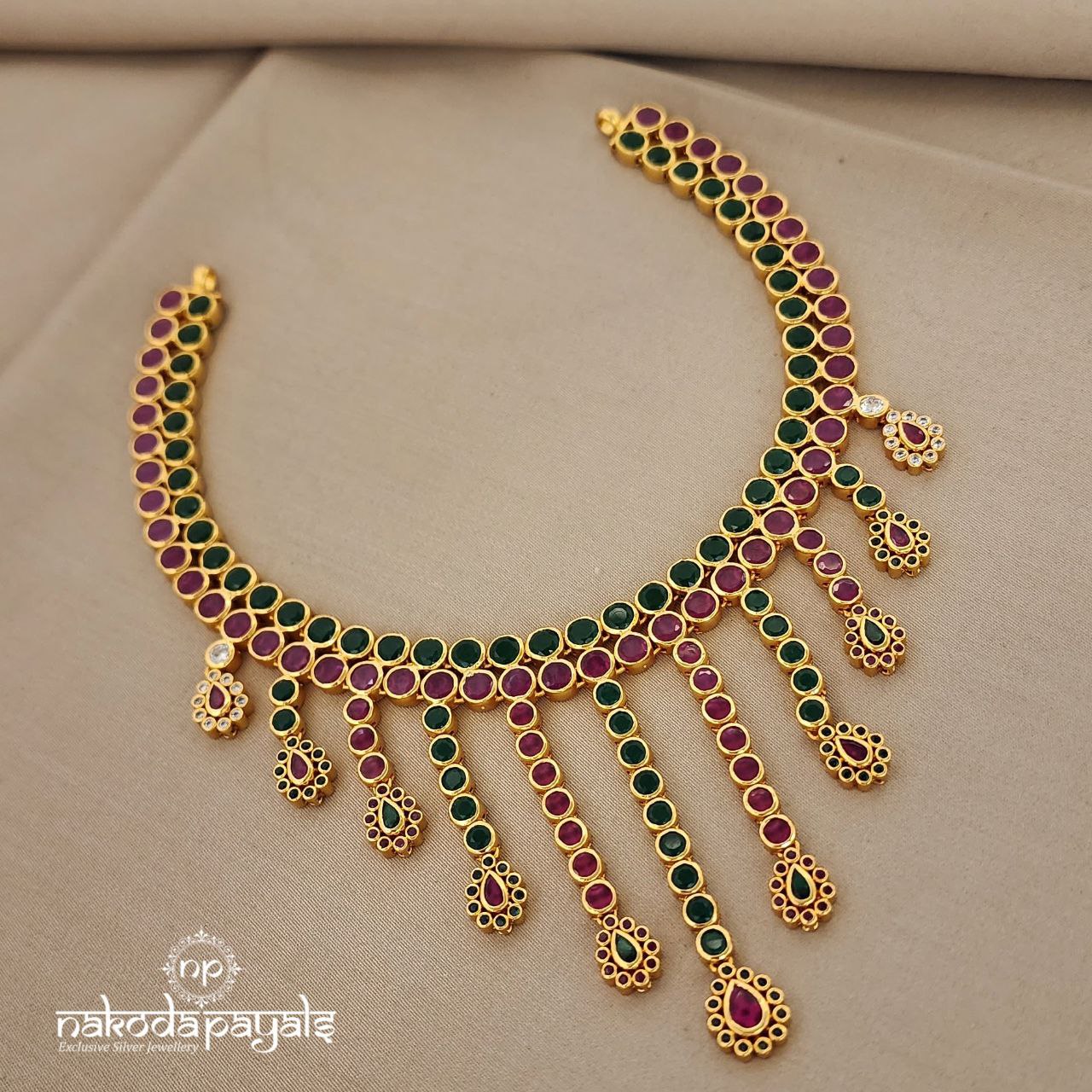 Princely Cutstone Neckpiece (GN5865)