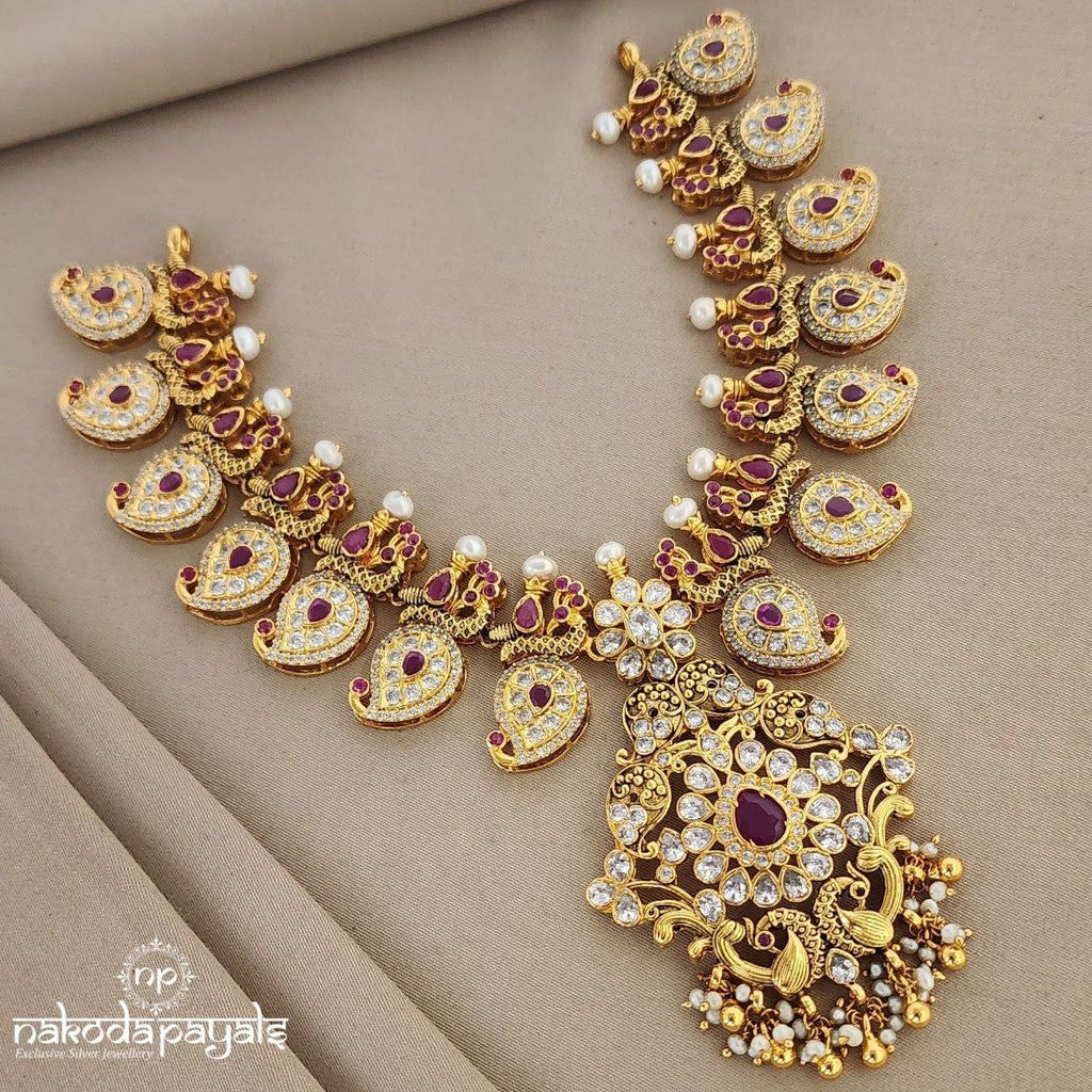 Peacock Mango Neckpiece (GN5888)