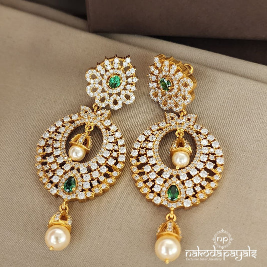 Glossy CZ Chandbali (Ge5572)