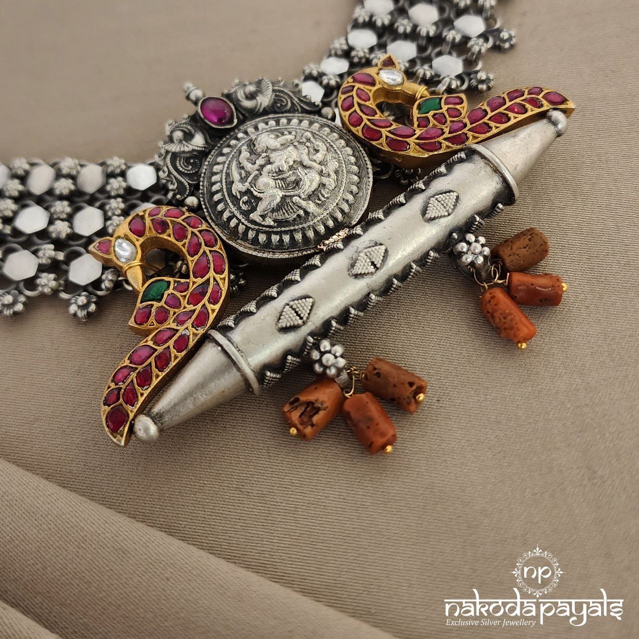 Kundan Peacock Neckpiece (N8199)