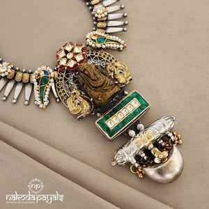 Ganesha Dual Tone Neckpiece (N8203)