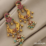 Peacock Kundan Chandbali (GE5694)