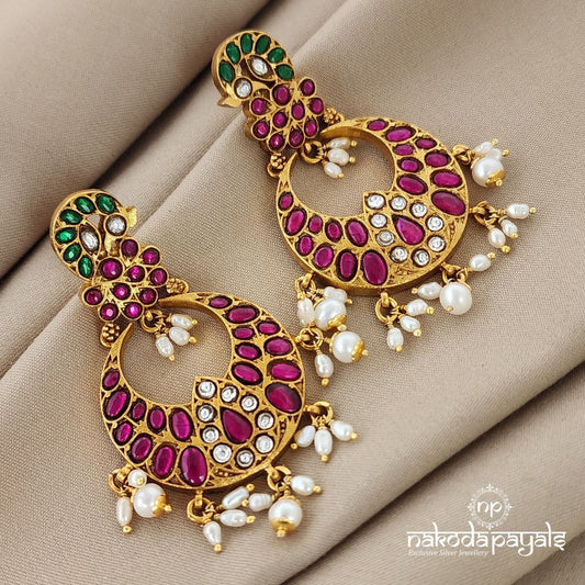 Lovely Peacock Chandbali (GE5697)