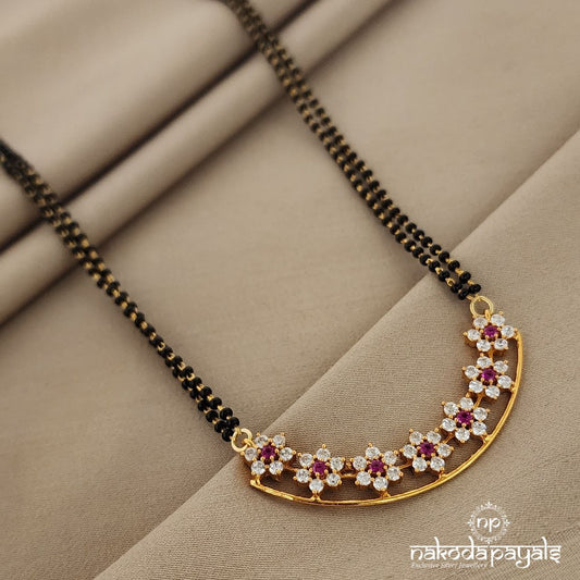 Hepta Red Floral Mangalsutra (Ms0380)
