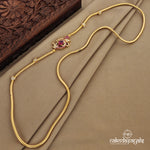 Solid red mop necklace (gn7201)