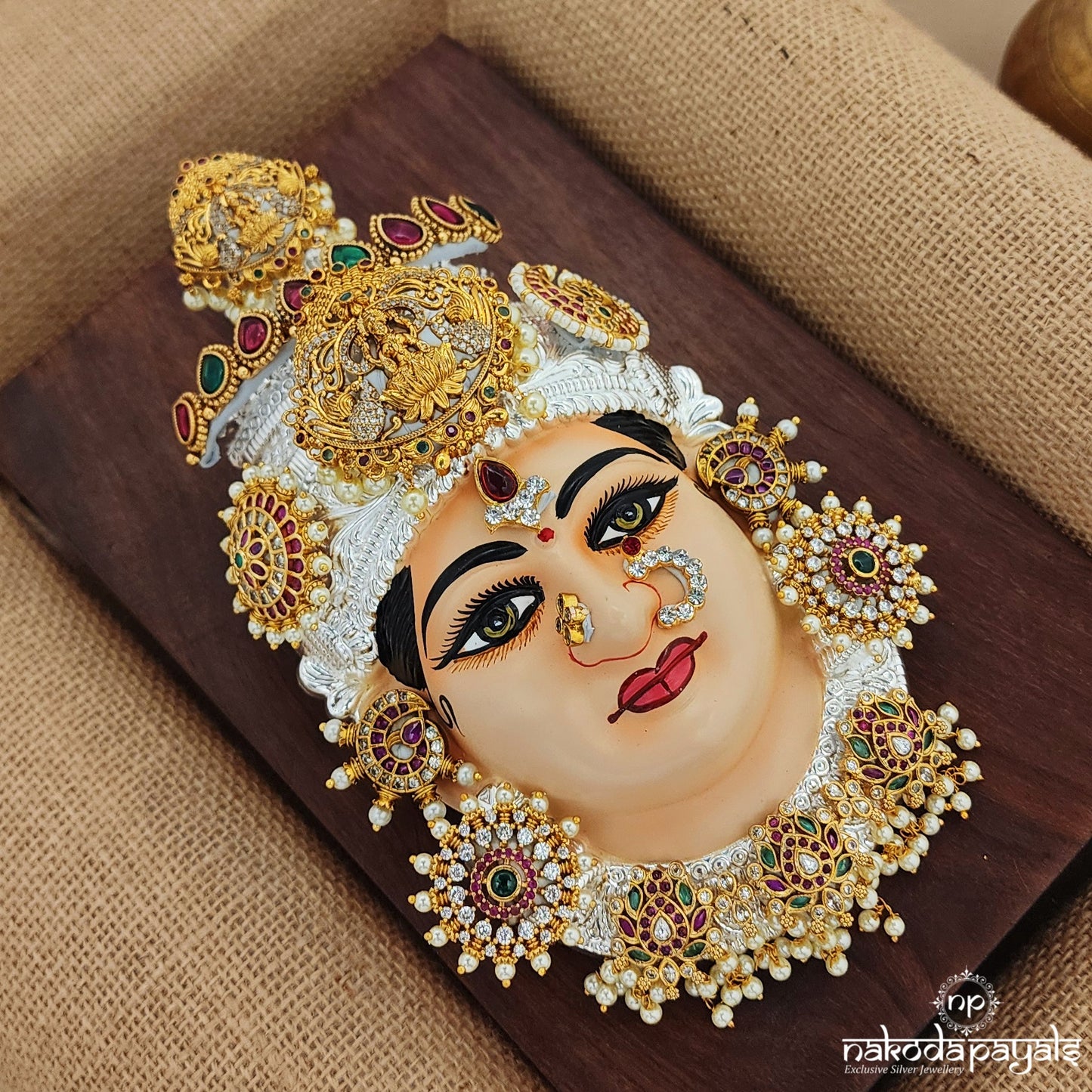 Elegant Lakshmi Mukhvada 6.5" (Aa1438)