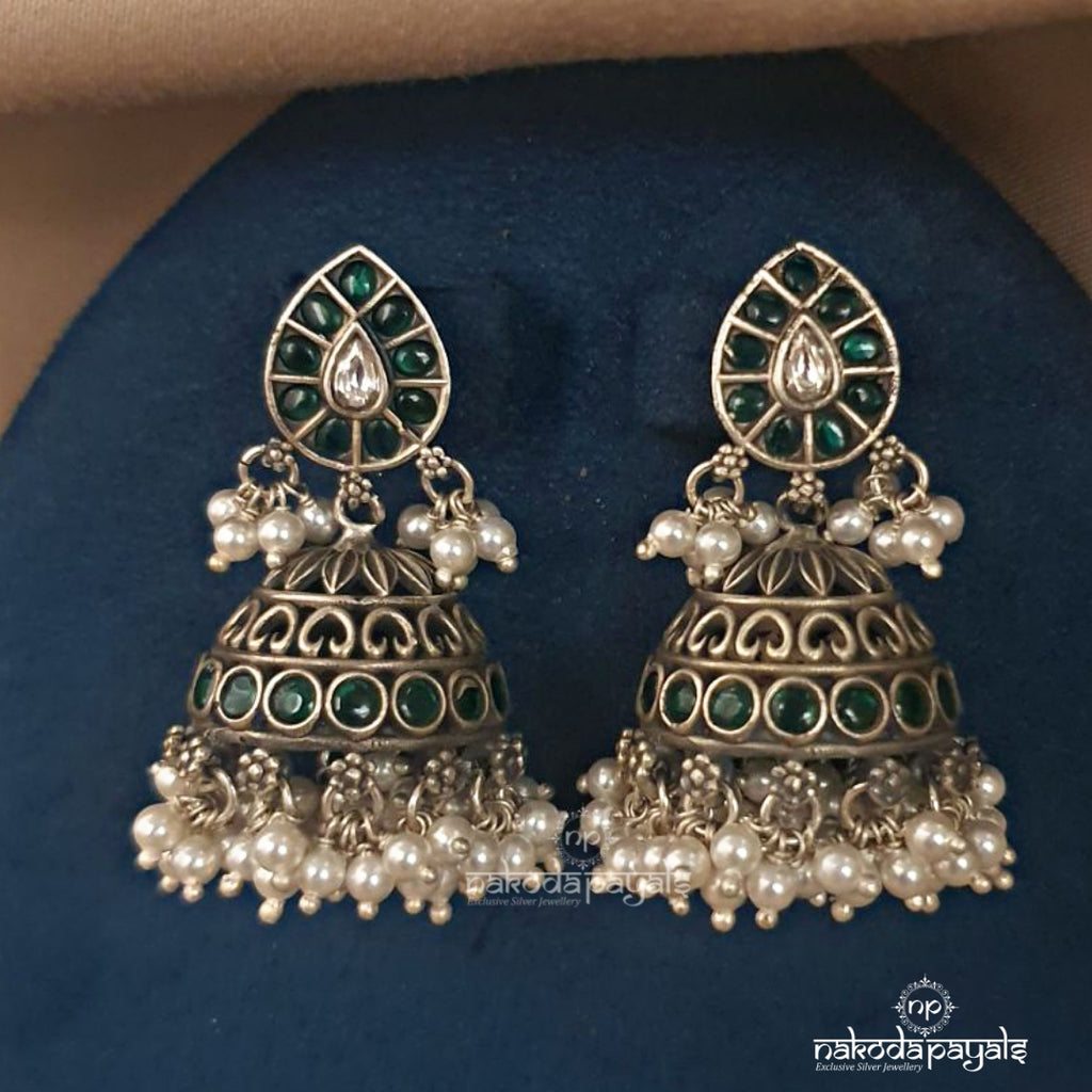 Green Guttapusalu Jhumka (J4737)