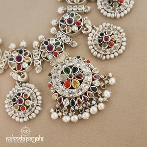 Pearly Navarathna Neckpiece (N8314)