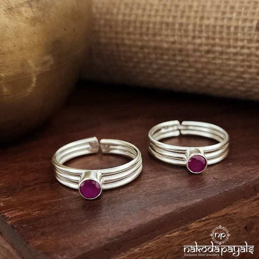 Pink Dot Toerings (T4525)