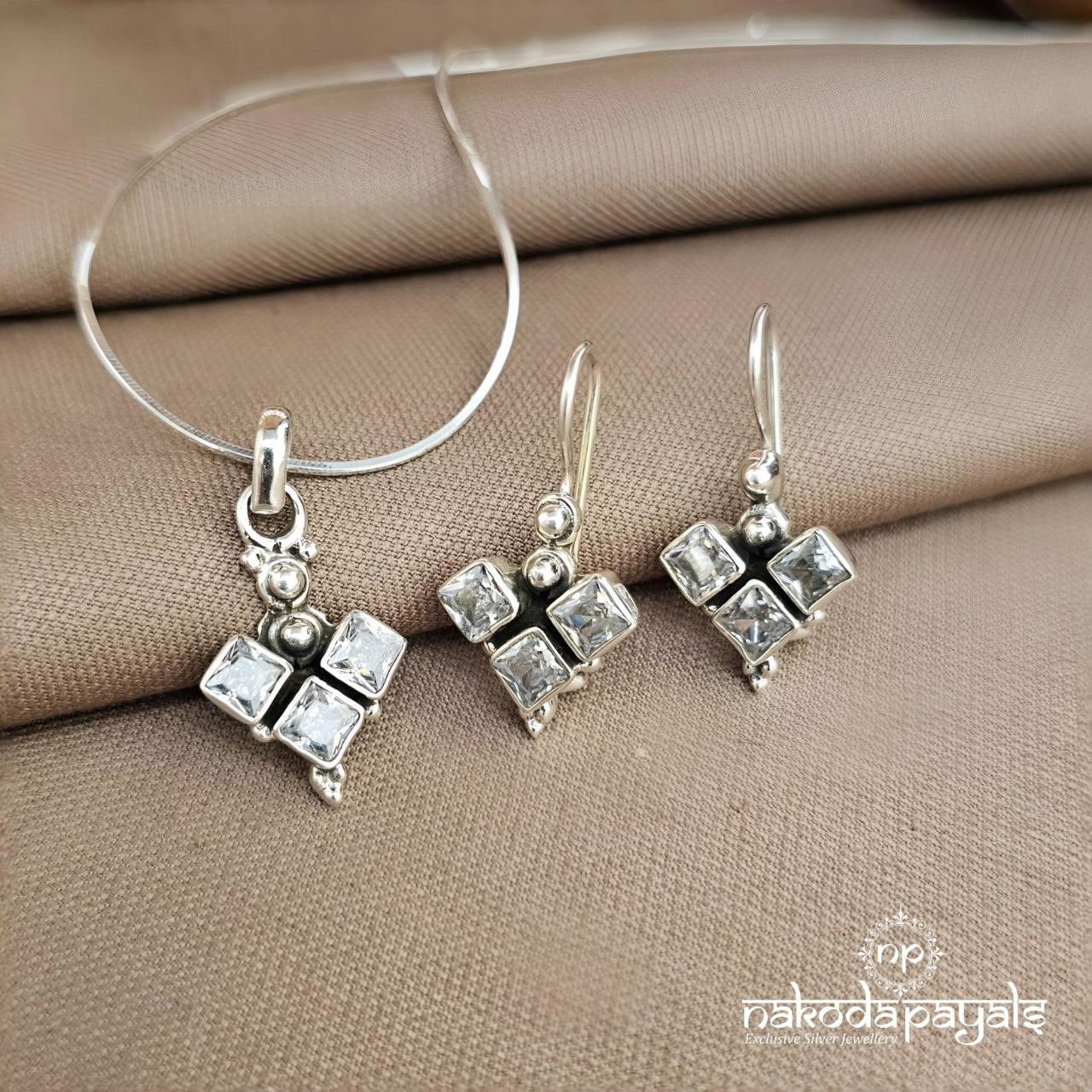 White Pendant Set (N11543)
