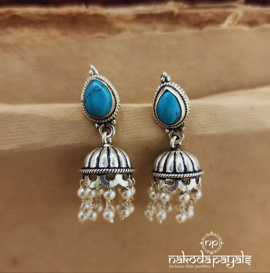 Turquoise Jhumka (J1592)