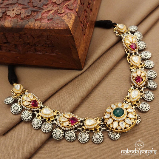 Moissanite Dual Tone Neckpiece (N11512)