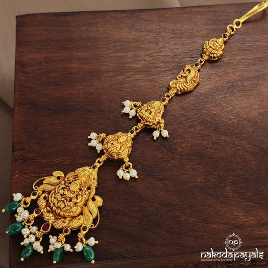 Pearled Drop Lakshmi Maang Tikka (Gm1097)