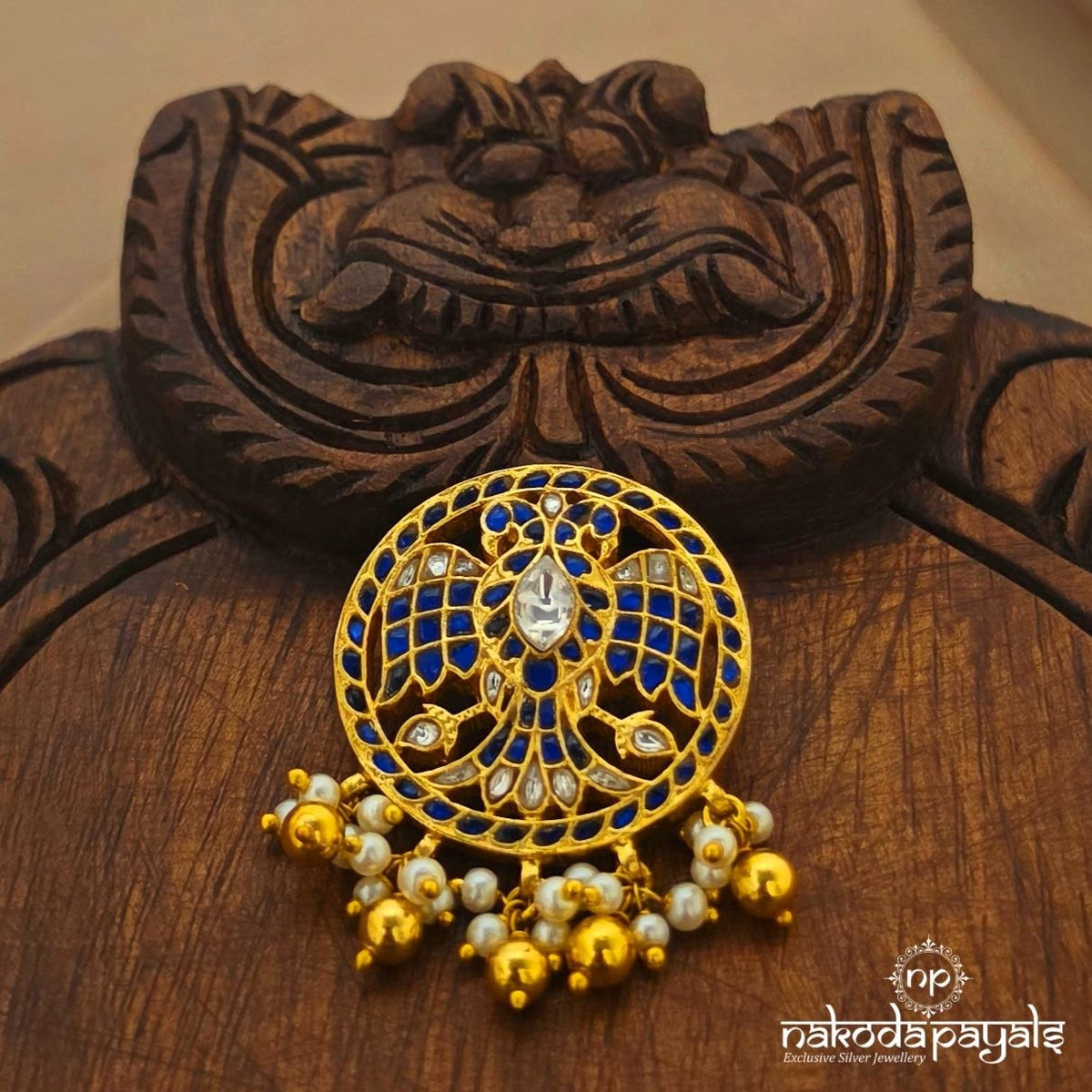 Bluish Gandaberunda Pendant (Gp2712)